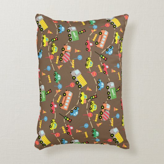 Transportboys Brown Dekokissen (Vorderseite(Vertikal))