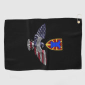 Transportbrigade Expeditionäradler Golfhandtuch (Horizontal)