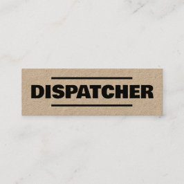 Transportbroker Dispatcher Kraft Mini Visitenkarte