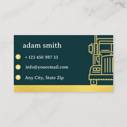 Transportbroschüre Visitenkarte (Rückseite)