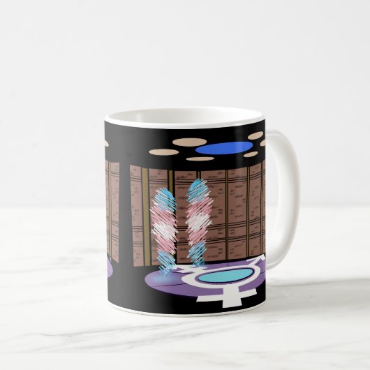 Transporter-Raum - Tasse (VorderseiteRechts)