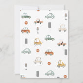 Transportfahrzeug Auto Geburtstag Einladung (Rückseite)