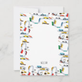 Transportfahrzeuge Autos und LKW Straßenkilder Mitteilungskarte (Vorderseite)