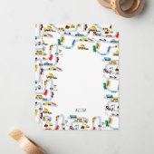 Transportfahrzeuge Autos und LKW Straßenkilder Mitteilungskarte (Vorderseite/Rückseite Beispiel)