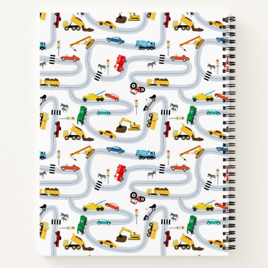 Transportfahrzeuge Lastkraftwagen Kids Sketch Notizblock (Rückseite)