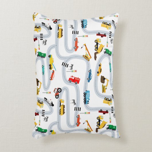 Transportfahrzeuge Lastkraftwagen Straßenfahrzeuge Dekokissen (Vorderseite(Vertikal))