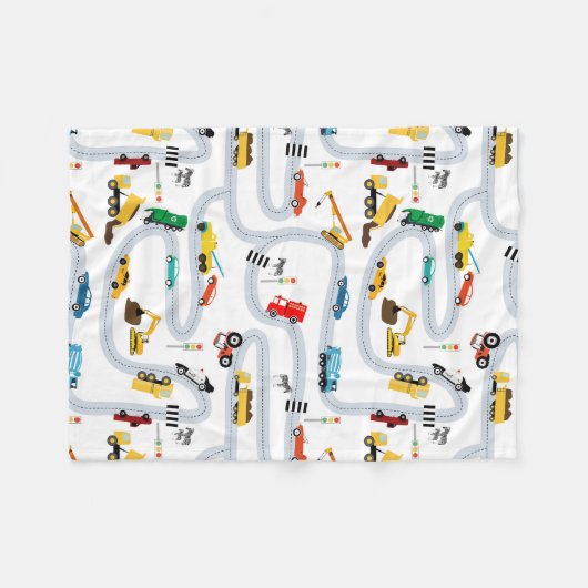 Transportfahrzeuge Lastkraftwagen Straßenfahrzeuge Fleecedecke (Vorderseite (Horizontal))