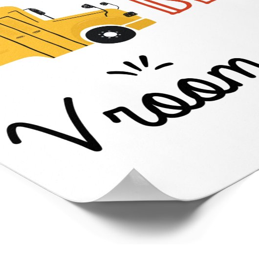 Transportgewerbe, Piep, Vroom Poster (Ecke)