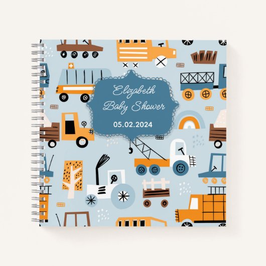 Transporthandgezogene Cartoon Notizblock (Vorderseite)