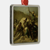 Transportieren der Stein-Blöcke Silbernes Ornament (Rechts)