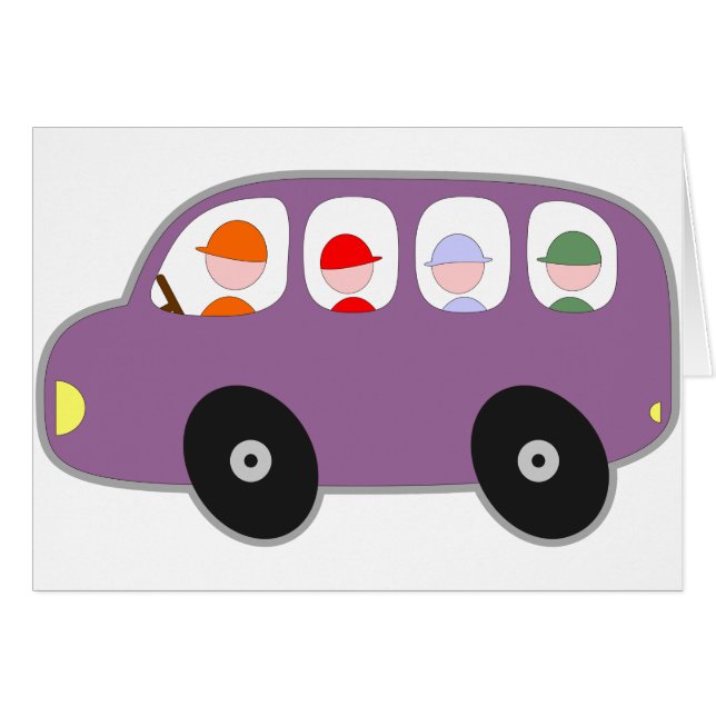 Transportieren Sie den niedlichen Schulbus (Vorderseite (Horizontal))