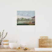 Transporting crates of tea (w/c on paper) poster (Küche)