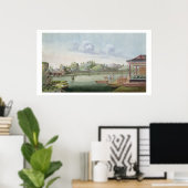 Transporting crates of tea (w/c on paper) poster (Heimbüro)