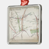 Transportkarte von London, c.1915 Ornament Aus Metall (Links)