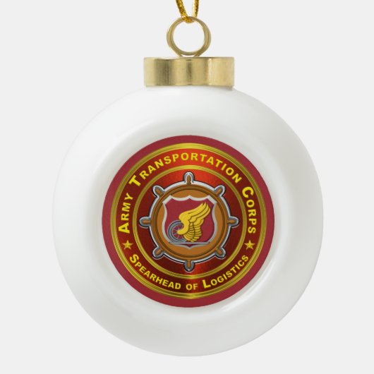 Transportkorps Keramik Kugel-Ornament (Vorderseite)