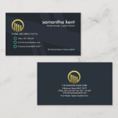 Transportlogistik für einfache Blaustreifen Visitenkarte (Vorne/Hinten)