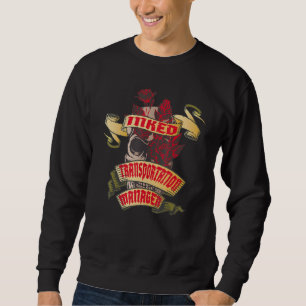 Transportmanager Tätowierter Totenkopf und rote Ro Sweatshirt
