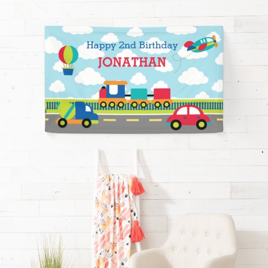 Transportmittel (Flugzeug-LKW) Backrop Banner (Insitu)