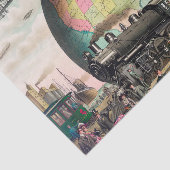 Transportmittel Vintage Dekoupage des 20. Jahrhund Seidenpapier (Ausschnitt)