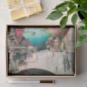 Transportmittel Vintage Dekoupage des 20. Jahrhund Seidenpapier (Geschenk)