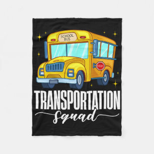 Transportstaffel Erster Schultag Schulbus Willkomm Fleecedecke