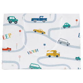 Transportthema Geburtstagswrapping Papier groß Große Geschenktüte