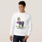 Transportwagen-Lama Sweatshirt (Vorne ganz)