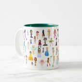 Transportwagen-Tasse Zweifarbige Tasse (Vorderseite Links)