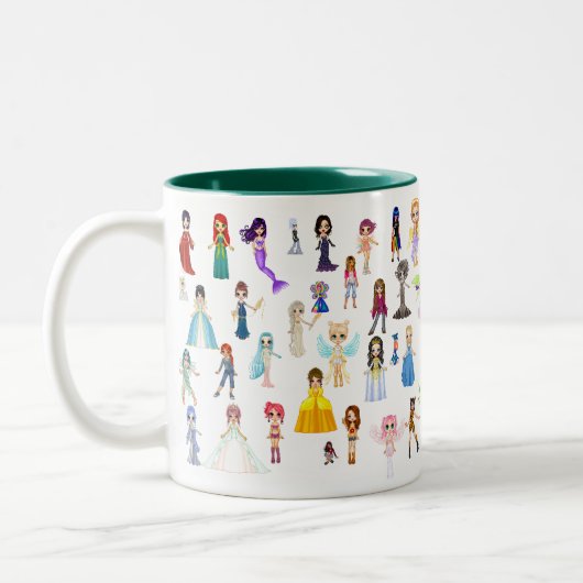 Transportwagen-Tasse Zweifarbige Tasse (Links)