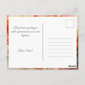 Transsexueller Drache: Chinesische Neujahrsfeier Postkarte (Rückseite)