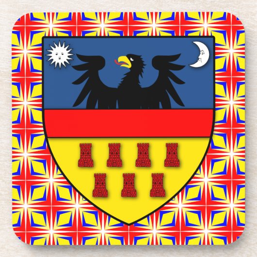 Transsilvanien inspiriert getränkeuntersetzer (Vorderseite)