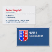 Transsilvanien inspiriert visitenkarte (Vorne/Hinten)