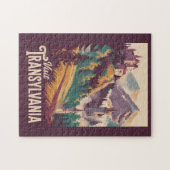 Transsilvanien Landschaft Illustration Reise Kunst Puzzle (Horizontal)