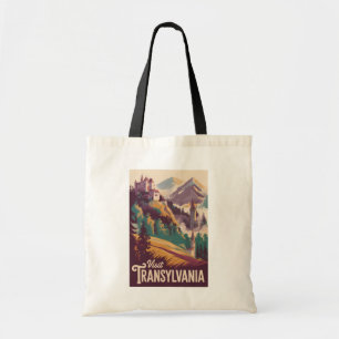 Transsilvanien Landschaft Illustration Reise Kunst Tragetasche