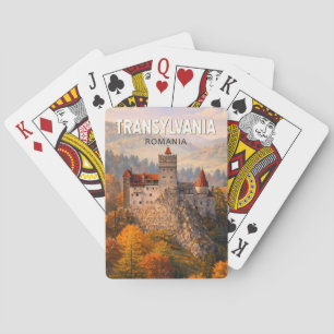 Transsilvanien Rumänien Illustration Reise Kunst V Spielkarten