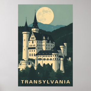 Transsilvanien Rumänien Reise Gotischer Burg Poster