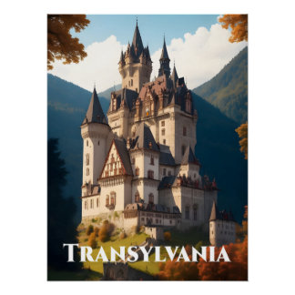 Transsilvanien Rumänien Reiseplakat Poster