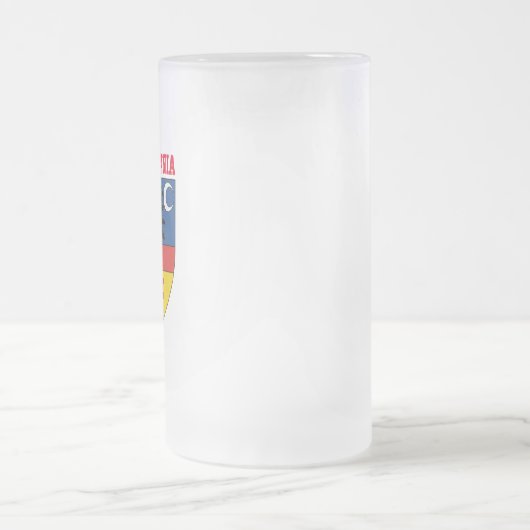 Transsilvanienwappen Mattglas Bierglas (Mittel)