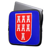 Transsilvanienwappen, rot weiß laptopschutzhülle (Vorderseite Links)