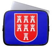 Transsilvanienwappen, rot weiß laptopschutzhülle (Vorderseite)
