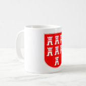 Transsilvanisches sächsisches Wappen Kaffeetasse (Vorderseite Links)