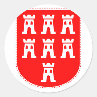 Transsilvanisches sächsisches Wappen Runder Aufkleber