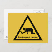 Transsing, Verkehrszeichen, Thailand Postkarte (Vorne/Hinten)