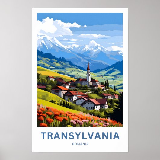 Transsylvania Rumänien - Reise Print Poster (Vorne)
