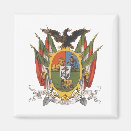Transvaal Coat of Arms, Südafrika: Vorkriegszeit Magnet (Vorne)