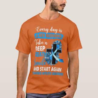 Transverse Myelitis Awareness Leopard Sunflower Cr T-Shirt