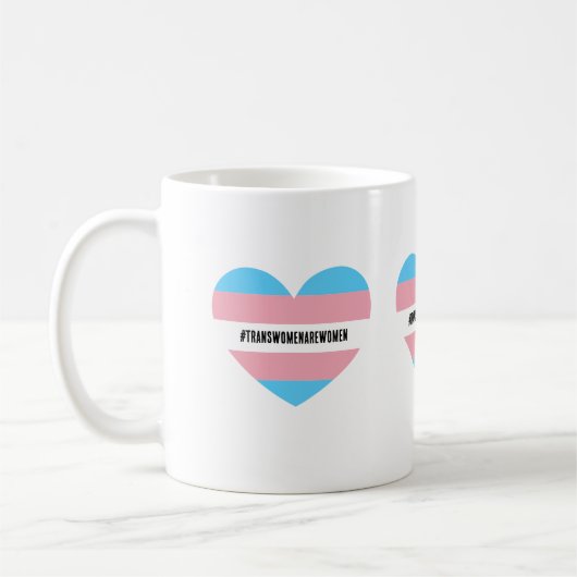 #TRANSWOMENAREWOMEN Herz Kaffeetasse (Links)