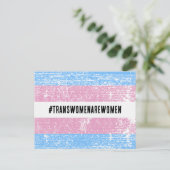 #TRANSWOMENAREWOMEN POSTCARD POSTKARTE (Stehend Vorderseite)