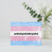 #TRANSWOMENAREWOMEN POSTKARTE (Stehend Vorderseite)