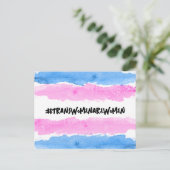 #TRANSWOMENAREWOMEN Postkarte (Stehend Vorderseite)